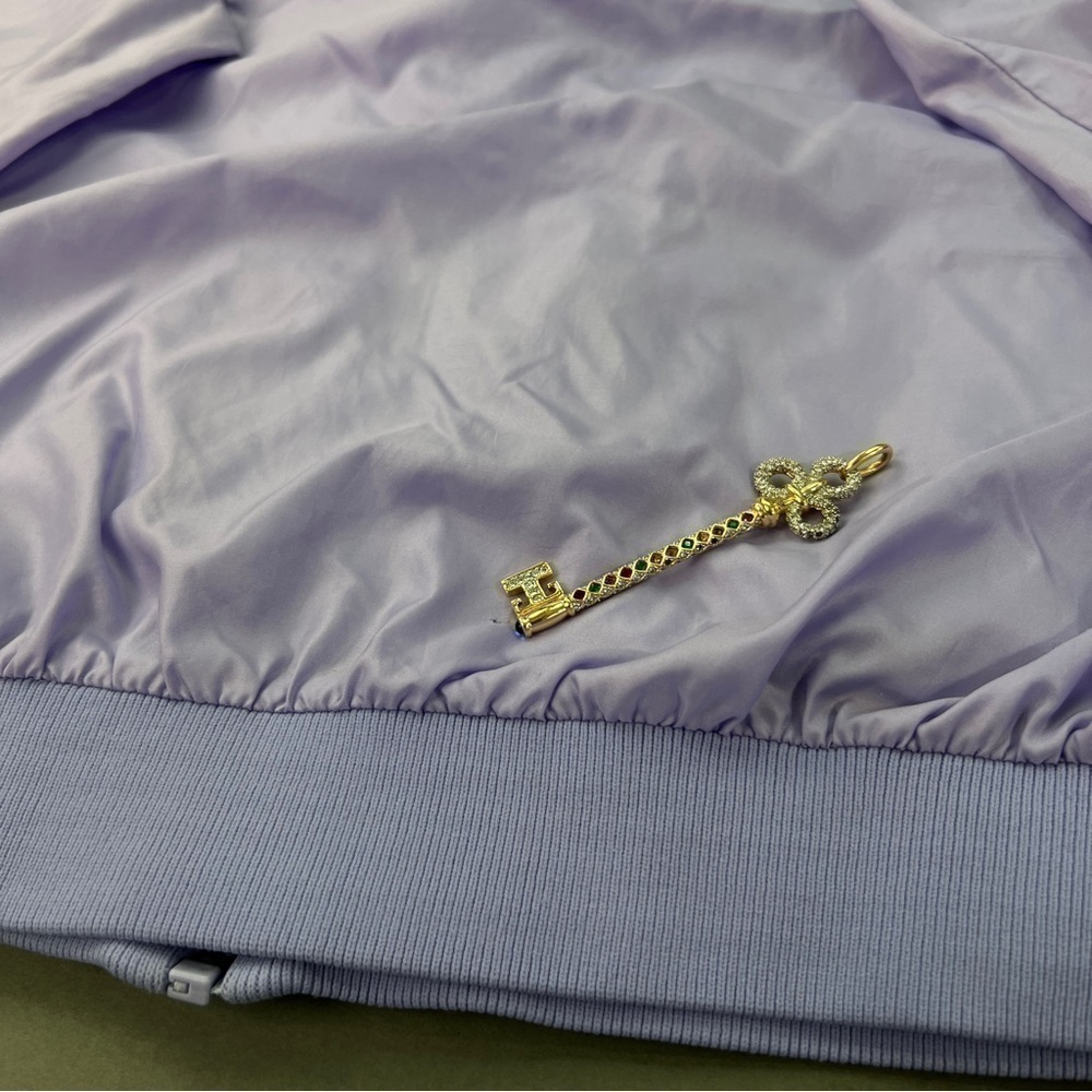 1980s Vintage Pastel Purple Zip Up Jacket - Picture 9 of 13